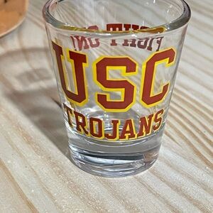 USC Trojans Red and Yellow Shot Glass